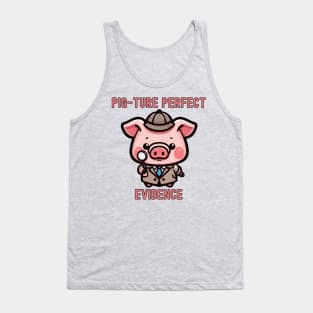 Detective investigator piggy Tank Top